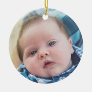 Persoonlijke Baby foto Keramisch Ornament