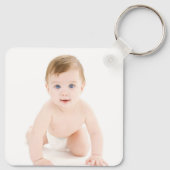 Persoonlijke Baby foto Sleutelhanger (Achterkant)