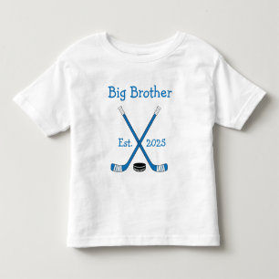 Persoonlijke Baby Hockeys Oudere Broer Blauwe Kinder Shirts