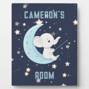 Persoonlijke Baby Olifant Vissen 4 Sterren Poster Fotoplaat