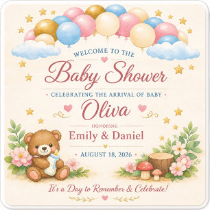 Persoonlijke baby shower onderzetters