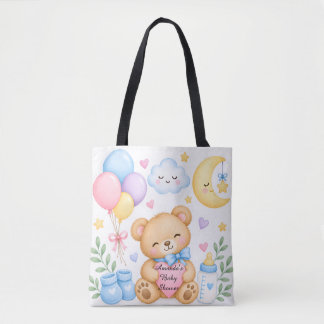 Persoonlijke baby shower-tas, aangepaste naam draagtas