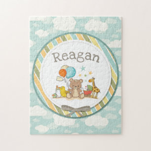 Persoonlijke Baby Teddy Bear Giraffe Rubber Ducky Legpuzzel