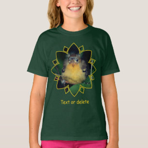 Persoonlijke baby wielewaal uitgevlogen vogel t-shirt