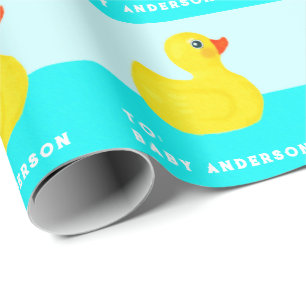 Persoonlijke babyborrel cadeaupapier