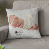 Persoonlijke babyfoto-portret 2-zijdig kussen