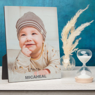 Persoonlijke babylijsten en fotodisplay fotoplaat