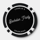 Persoonlijke Bachelor Party Poker Chips (Achterkant)