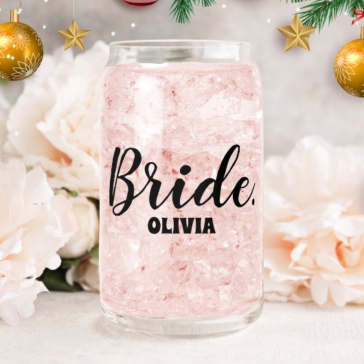 Persoonlijke Bachelorette Bride Blikvorm Glas