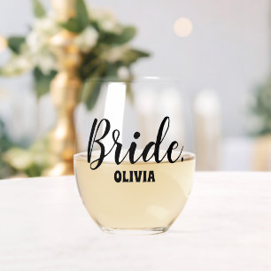Persoonlijke Bachelorette Bride Wijnglas Zonder Voet
