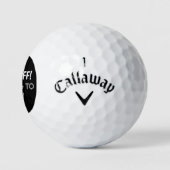 Persoonlijke back-up van Humor Golf Balls Golfballen (Logo)