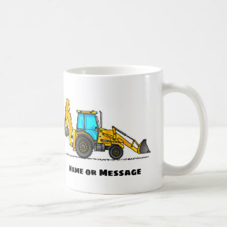 Persoonlijke backhoe-beker, geschenk voor excavato koffiemok