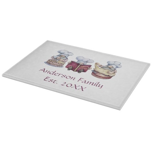 Persoonlijke Backkabouters Cadeau voor Koppel Snijplank (Hoek)