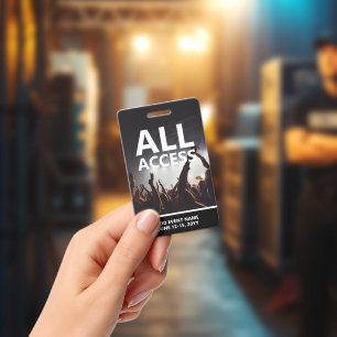 Persoonlijke badge voor toegang tot alle concerten