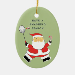 persoonlijke badminton-verzamelobject keramisch ornament