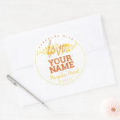 Persoonlijke Bakery Keuken Sticker (Envelop)
