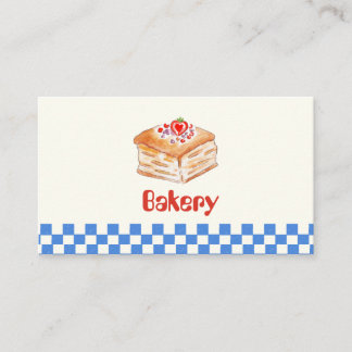 Persoonlijke bakkerij visitekaartje | Aangepaste b