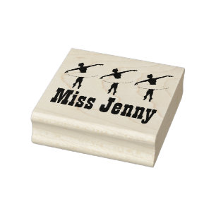 Persoonlijke Ballerina Ballet Dance Teacher Stamps Rubberstempel