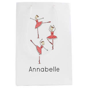 Persoonlijke Ballerina Balletdanseres Medium Cadeauzakje