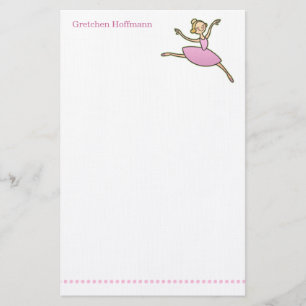 Persoonlijke Ballerina Stationery Briefpapier
