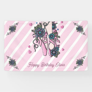 Persoonlijke balletschoenen spandoek