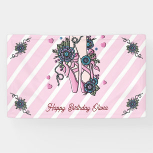 Persoonlijke balletschoenen spandoek