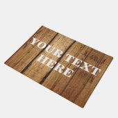 Persoonlijke Bamboe Wood Doormat Deurmat (Schuin)
