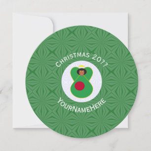 Persoonlijke Bangladesh Engel Kerstmis Vlag Kaart
