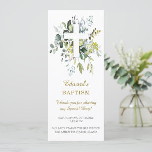 Persoonlijke baptisme Prayer Kaart