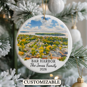 Persoonlijke Bar Harbor Versiering, Op Maat Gemaak Keramisch Ornament