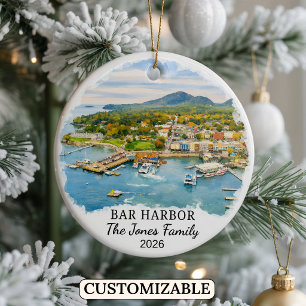 Persoonlijke Bar Harbor Versiering, Op Maat Gemaak Keramisch Ornament