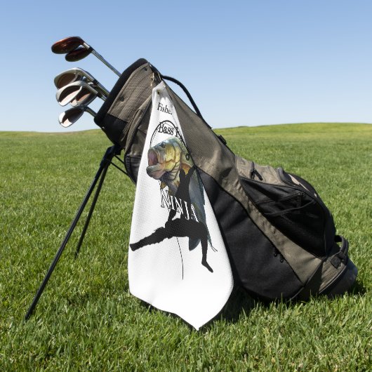 Persoonlijke bas Gevist ninja licht Gevist handdoe Golfhanddoek (Groen)