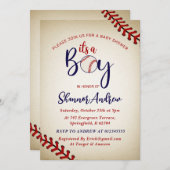 Persoonlijke  Baseball Baby shower Bundel Kaart (Voorkant / Achterkant)