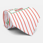 Persoonlijke Baseball Batter Star Red Stropdas (Opgerold)