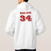 Persoonlijke Baseball Boston Strong Hoodies (Achterkant)