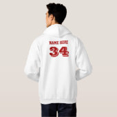 Persoonlijke Baseball Boston Strong Hoodies (Achterkant volledig)