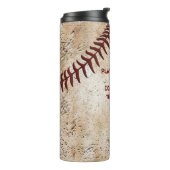 Persoonlijke Baseball Coach Gift Ideas, Baseball Thermosbeker (Gedraaid links)