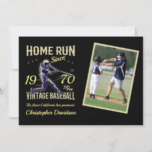 Persoonlijke Baseball Foto: Birthday Kaart