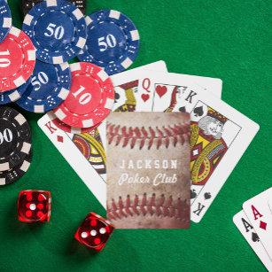 Persoonlijke Baseball-foto Pokerkaarten