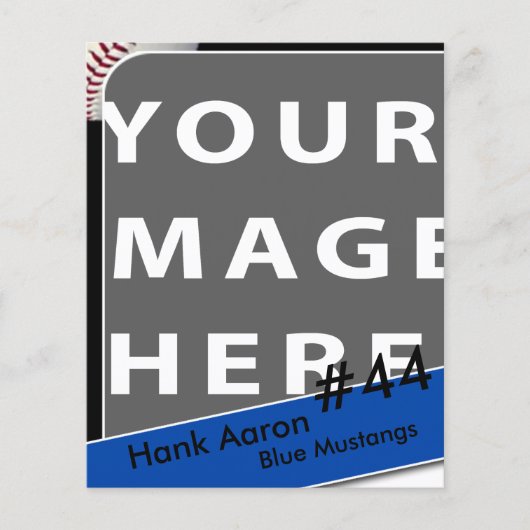 Persoonlijke Baseball-fotokaart Flyer (Voorkant)