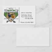 Persoonlijke Baseball Home Run Visitekaartje (Voorkant / Achterkant)