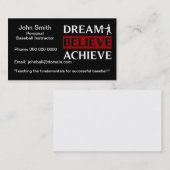 Persoonlijke Baseball Instructor Visitekaartje (Voorkant / Achterkant)