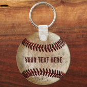 Persoonlijke Baseball Keychains voor TEAM of COACH Sleutelhanger (Voorkant)