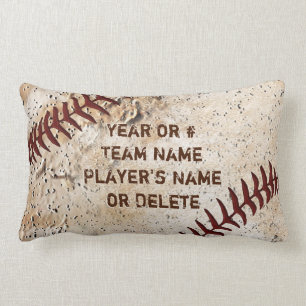 Persoonlijke Baseball Pillow Lumbar, JOUW TEKST Kussen