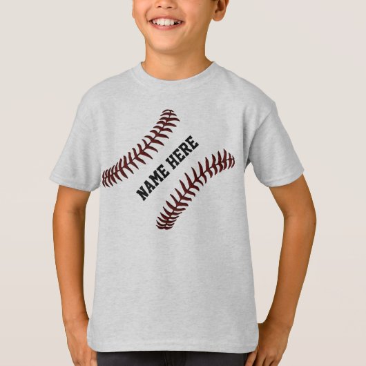 Persoonlijke Baseball-Shirten voor kinderen T-shirt (Voorkant)