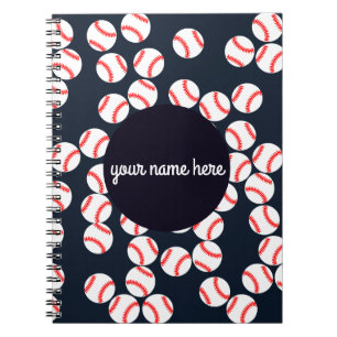 Persoonlijke Baseball Spiral-laptop Notitieboek