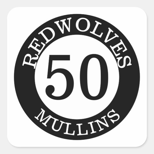 Persoonlijke Baseballknopstickers Vierkante Sticker (Voorkant)