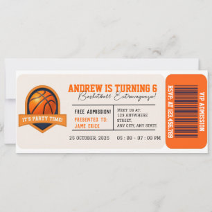 Persoonlijke Basketbal All-Star Verjaardagsfeestje Kaart
