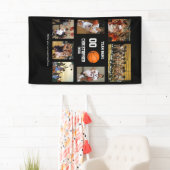 Persoonlijke Basketbal Foto Collage Speler Spandoek (Insitu)