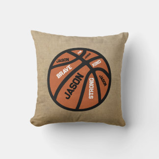 Persoonlijke Basketbal Kussen Voeg Je Naam Toe